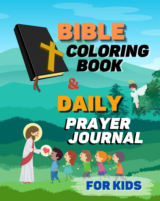 Bible Coloring Book & Daily Prayer Journal (Classroom Pack- 10 Books Total)