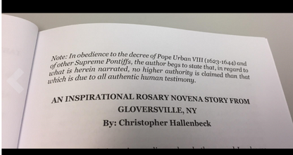 The Miraculous 54 Day Rosary Novena to Our Lady Hardcover by Christopher Hallenbeck